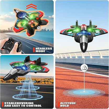 4DRC V32 Foam Remote Control Airplane, includes 4 batteries.