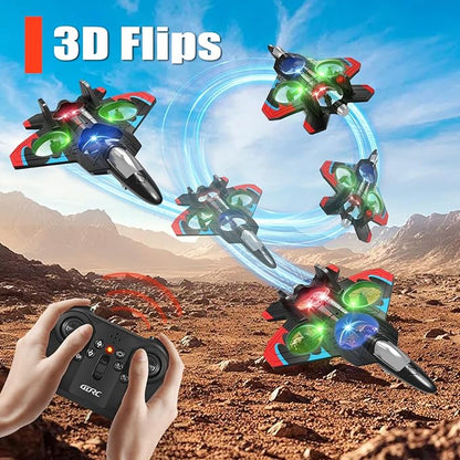 4DRC V32 Foam Remote Control Airplane, includes 4 batteries.